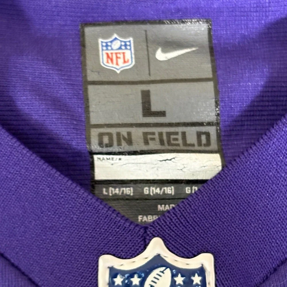 Nike Baltimore Ravens Wallace 17 Jersey Youth Large 14-16 Purple NFL Football